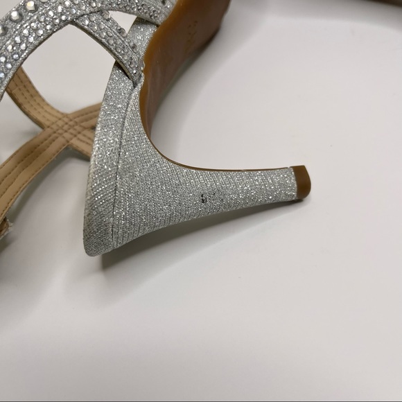 Alex Marie | Shoes | Alex Marie Parlyn Glitter Rhinestone Ankle Strap Strappy Sandals Size 9 
